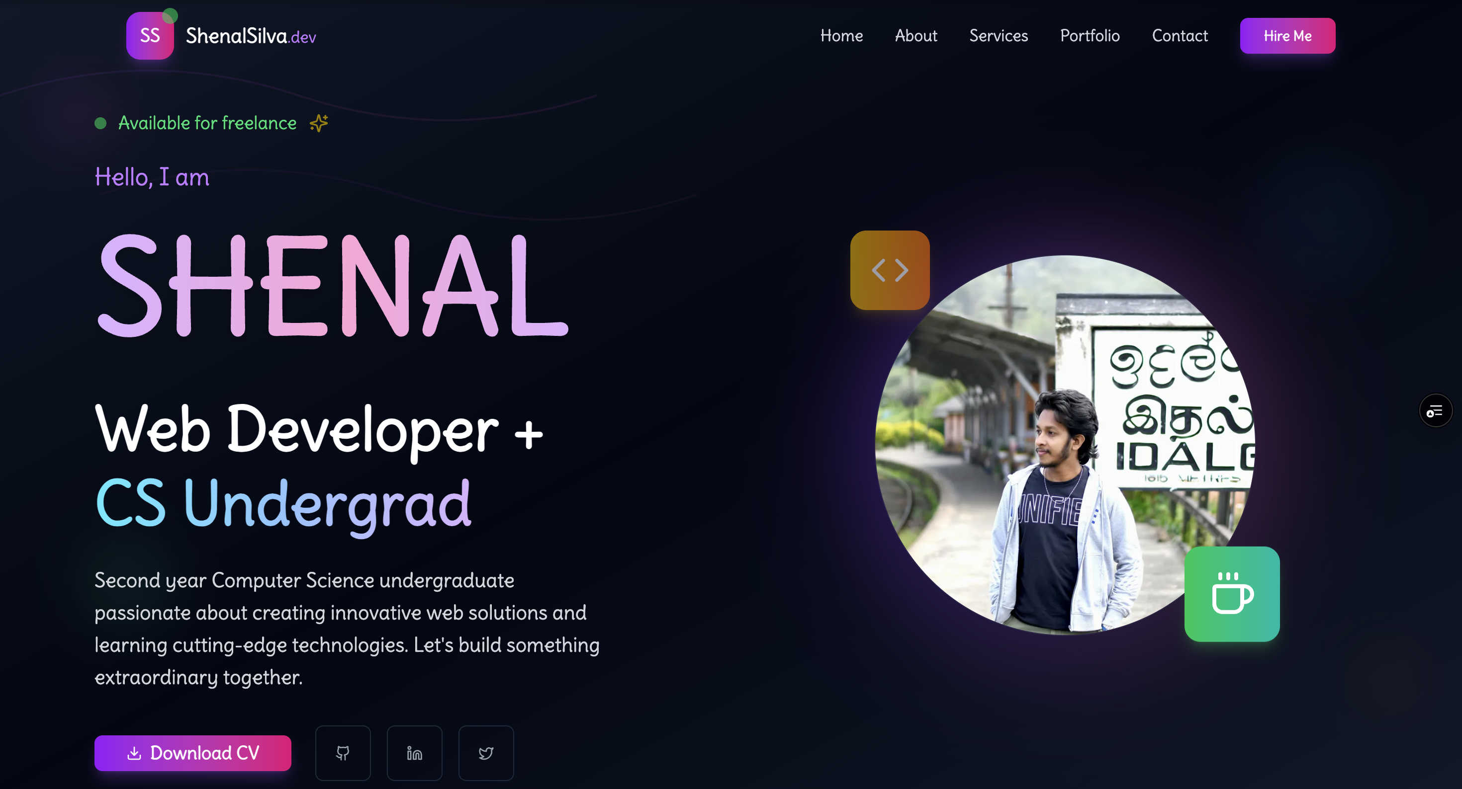 Personal Portfolio Website for a SE