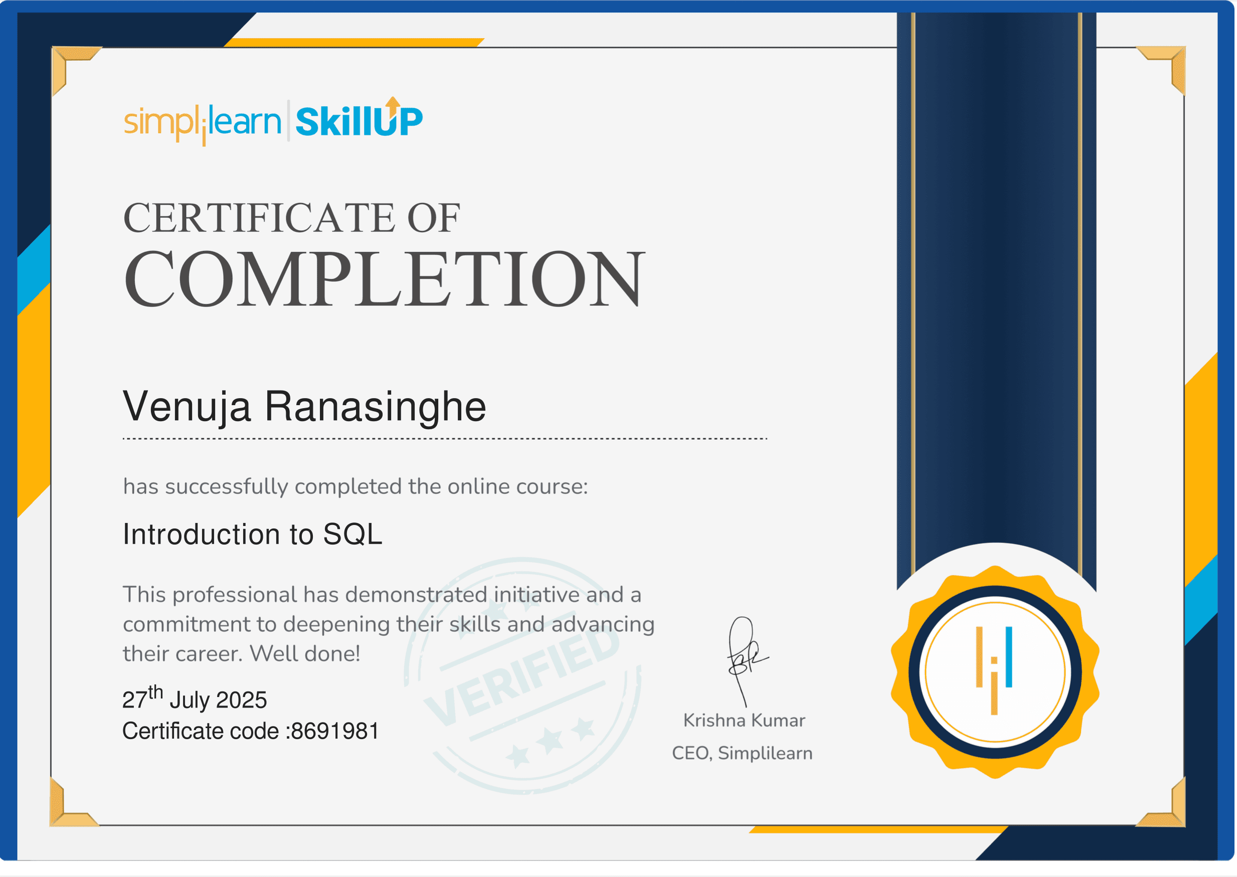 Introduction to SQL