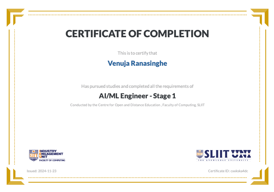 AI/ML Engineer - Stage 1