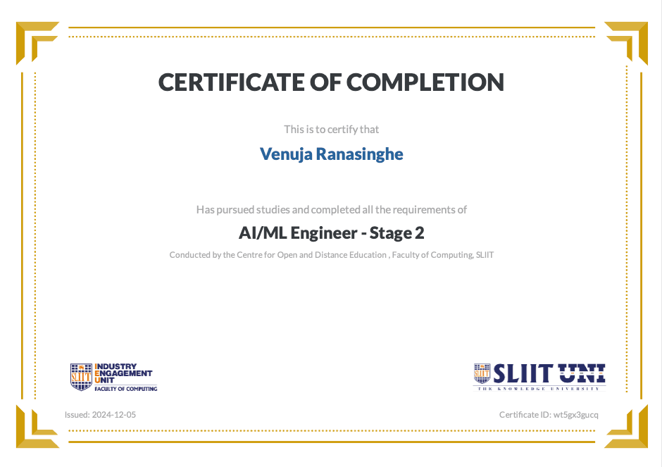 AI/ML Engineer - Stage 2