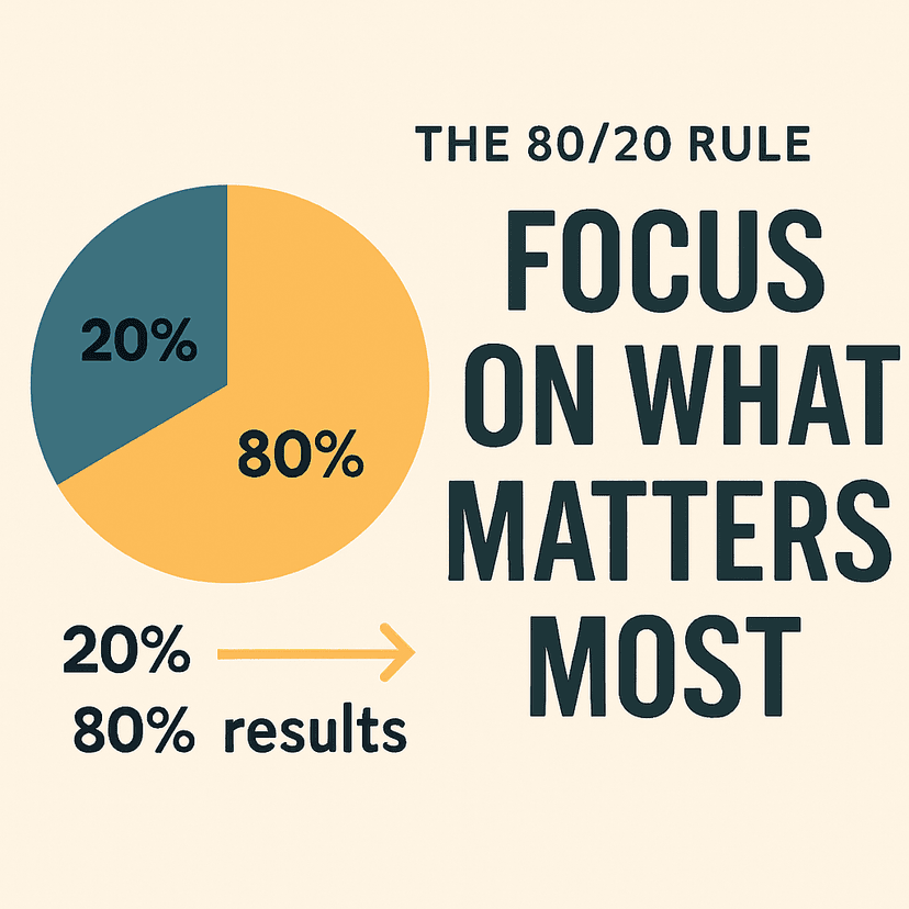 How I Apply the 80/20 Rule to Maximize My Productivity as a Undergraduate